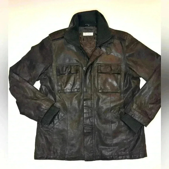 Vera Pelle Men’s Bata and More Vintage Brown Real Leather Jacket Size - Large - Picture 7 of 10